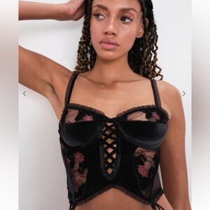 NWOT for love & lemons margot bustier - size XS